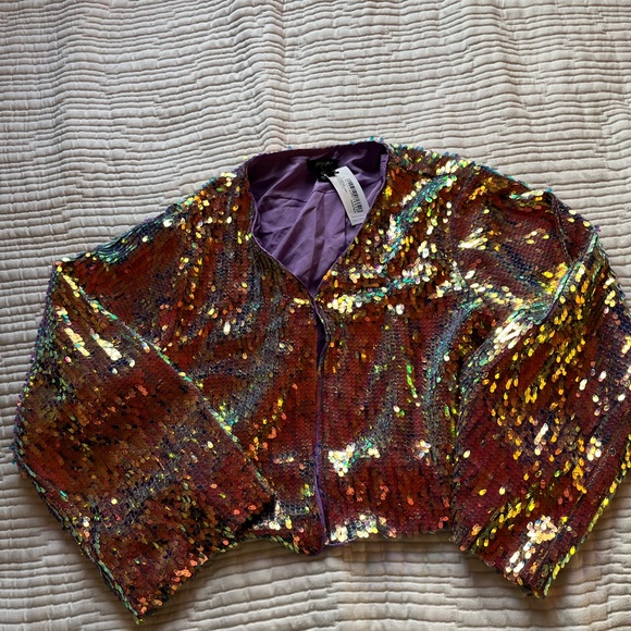 Iridescent Sequin Jacket - Picture 5 of 6